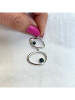 London Fog Blue Topaz Faceted Pendants - Round