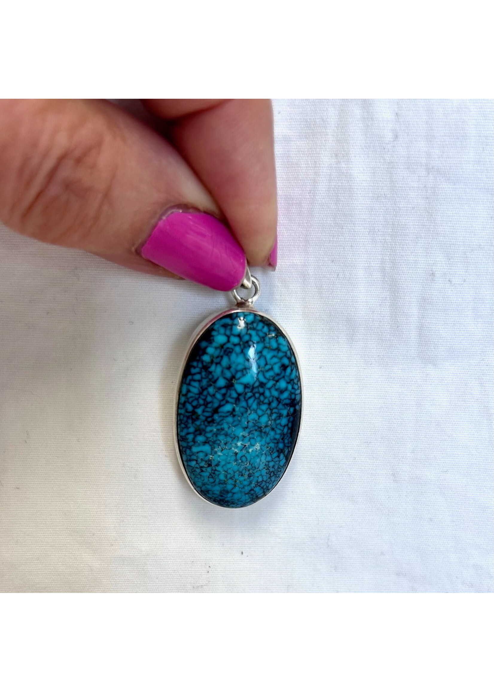 Tibetan Turquoise Cabochon Pendants