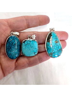 Tibetan Turquoise Cabochon Pendants