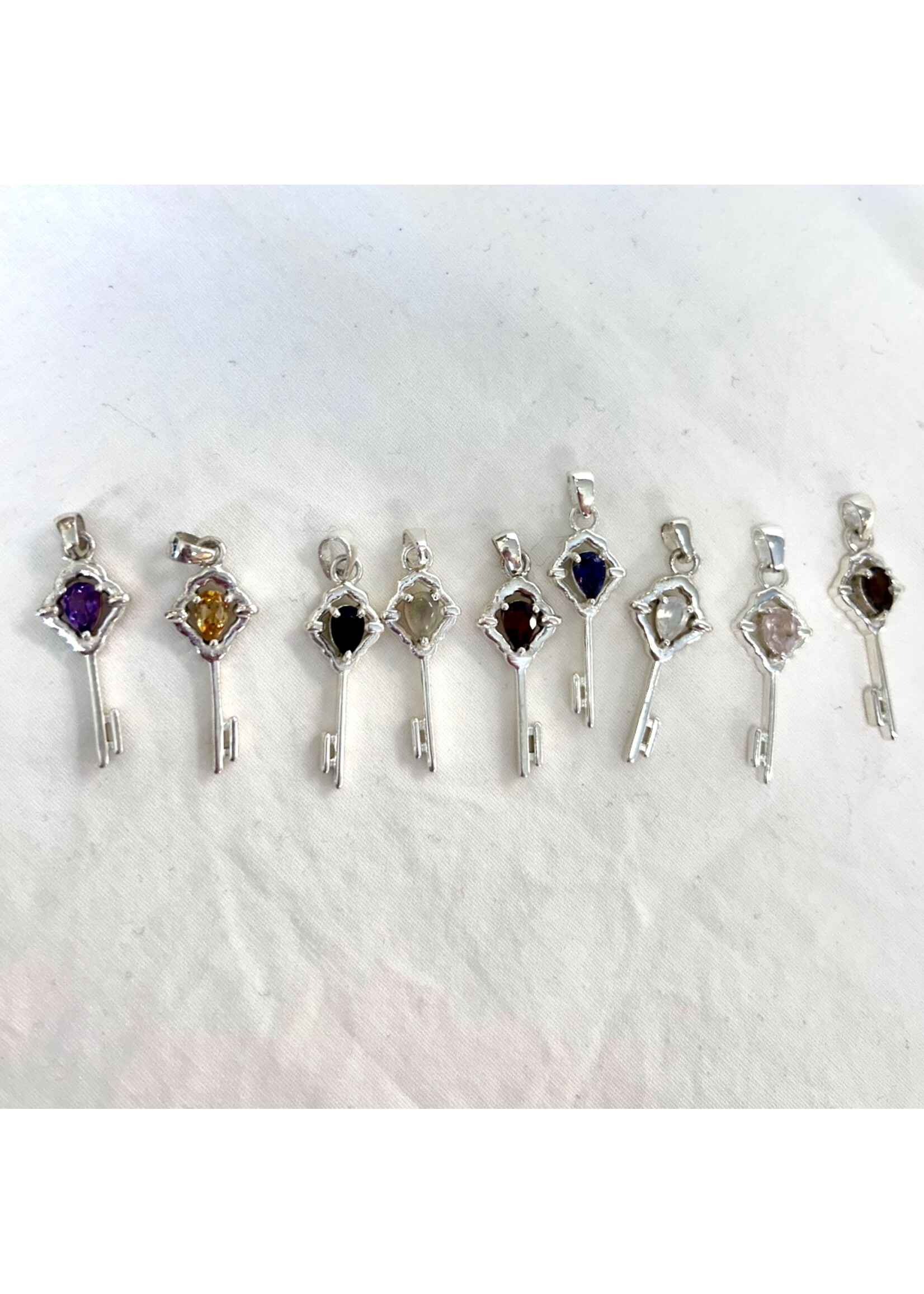 Key To Faceted Pendants
