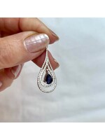 Iolite Faceted Pendants Teardrop