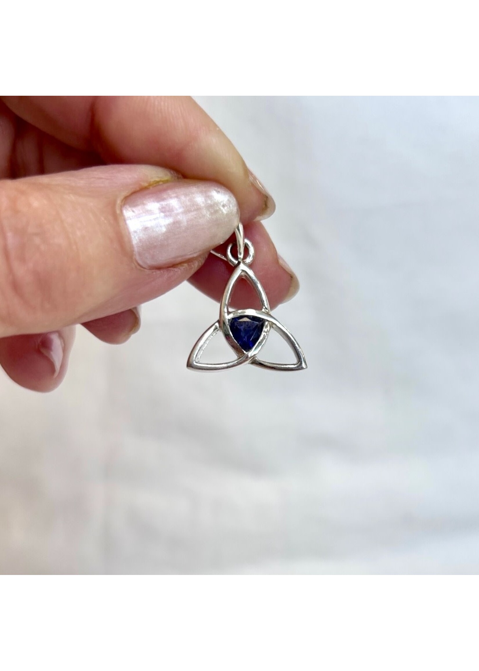 Iolite Faceted Trillium Pendants Trifecta