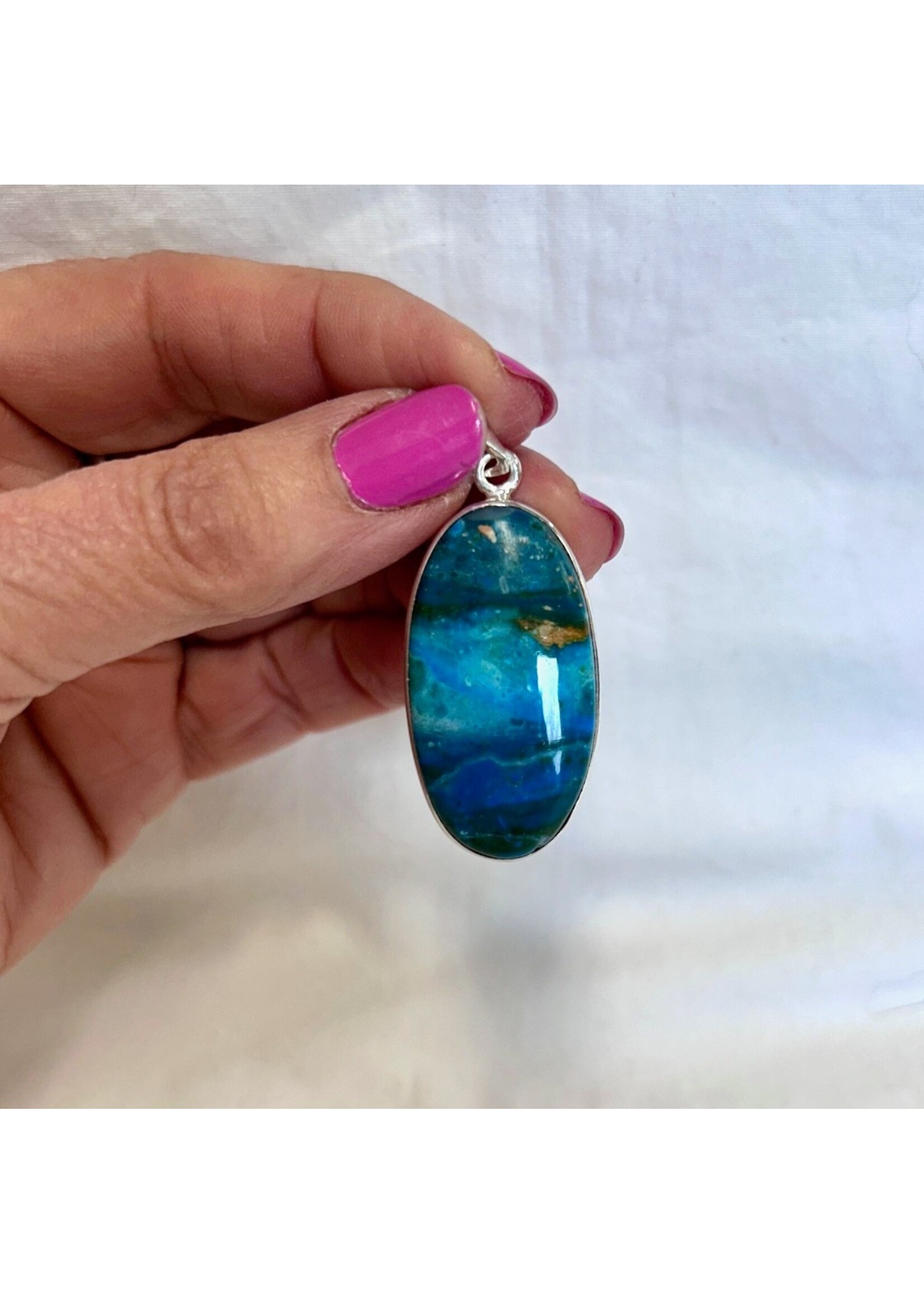 Opalina Cabochon Pendant -  Oval
