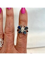 Mystical Butterfly Labradorite Faceted Rings Sz 9