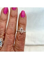 Herkimer Diamond Rough Ring Sz 6