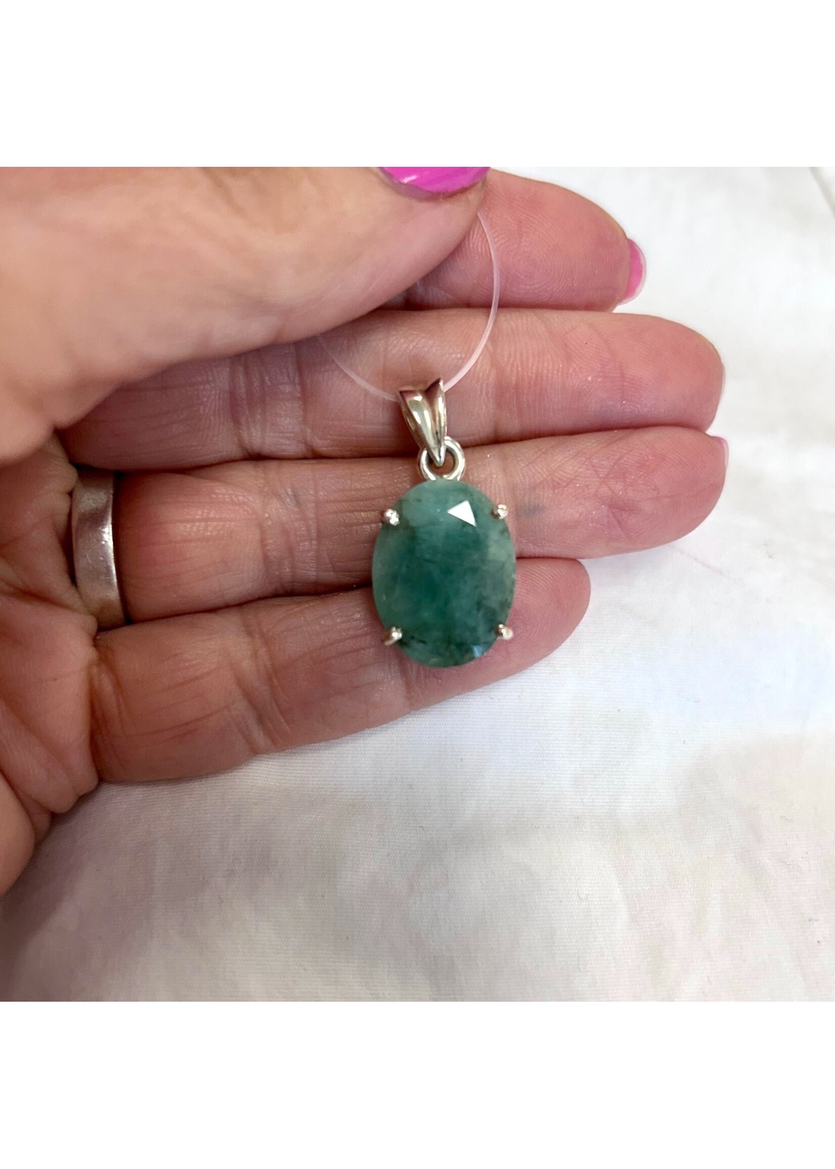 Emerald Oval Pendant