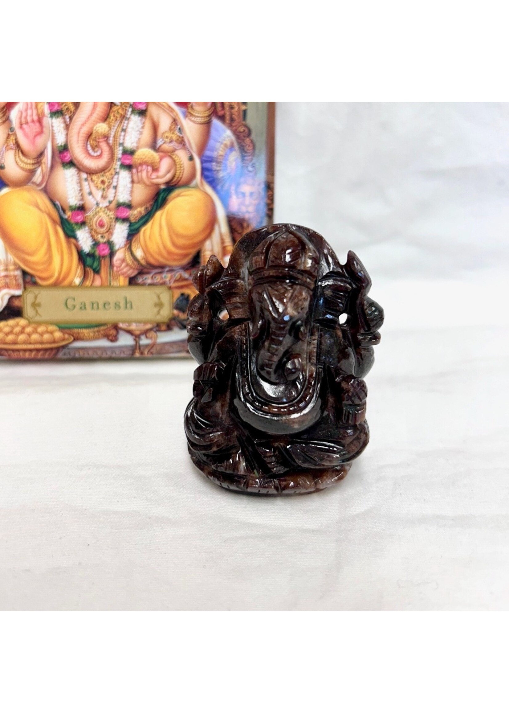 Hessonite Garnet Ganesh