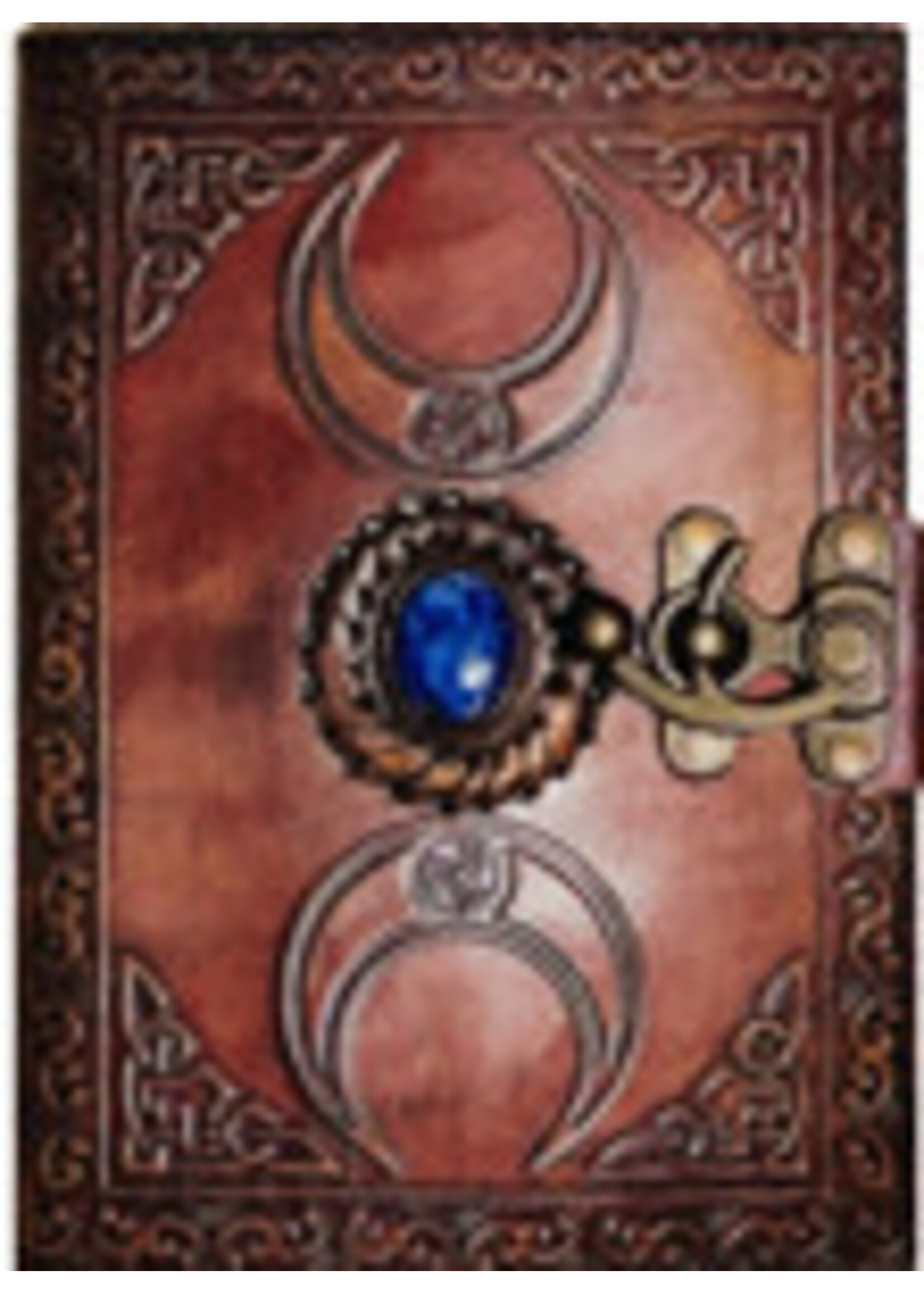 Embossed Triple Moon w/ Lapis Journal