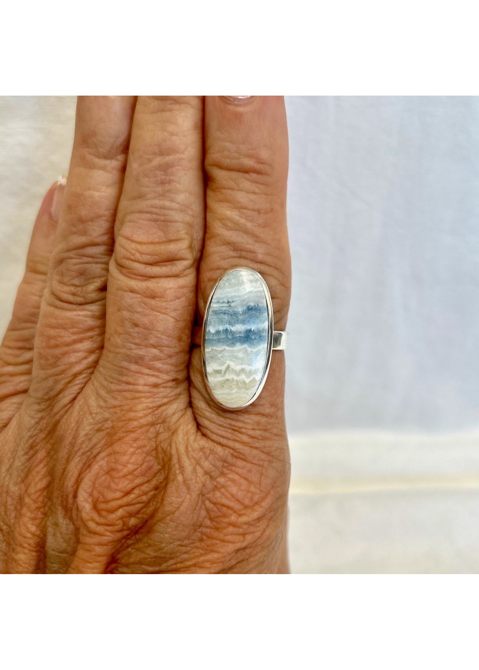 Scheelite Cabochon Ring - Oval