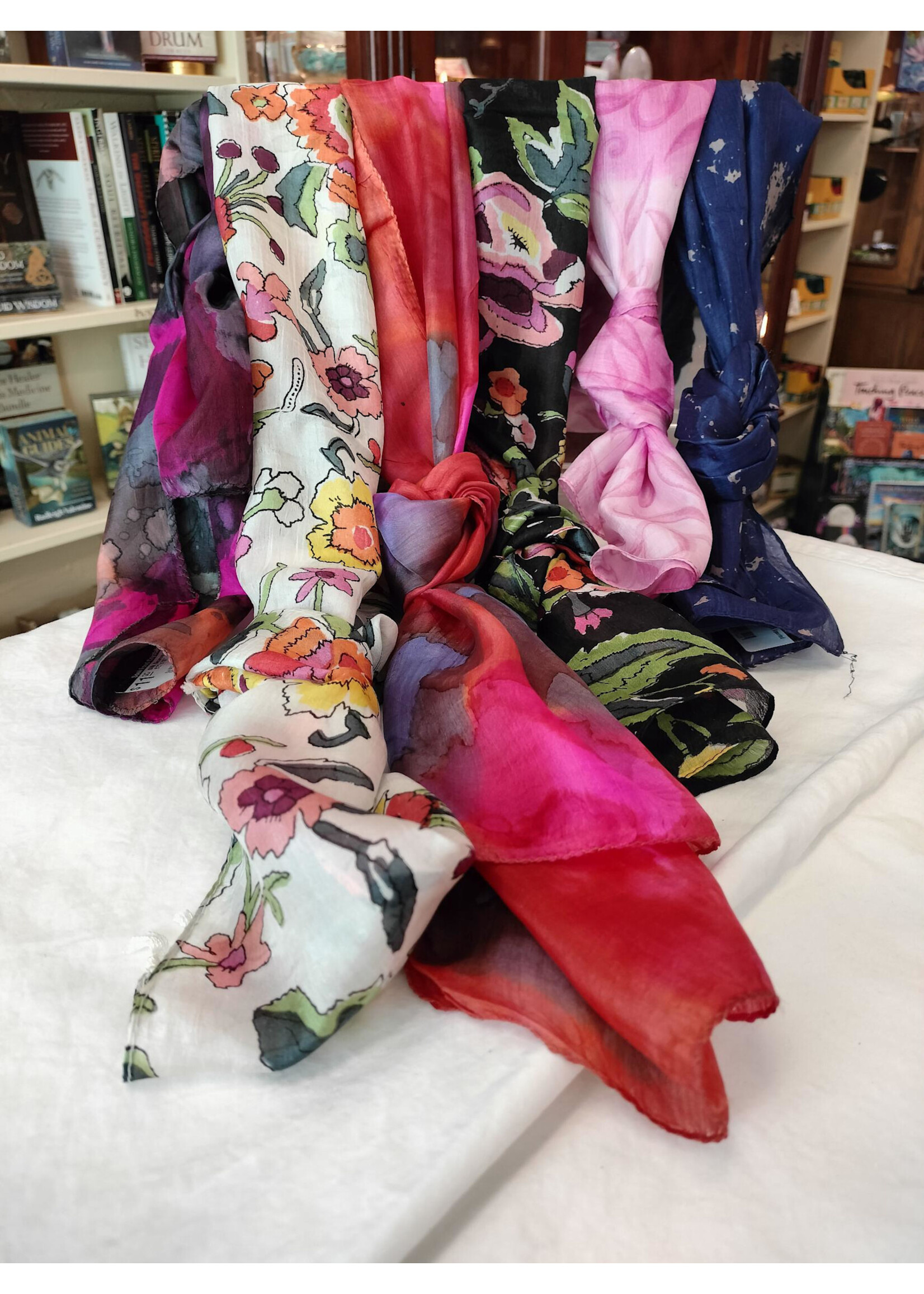 Silk Scarves Assorted 62"x10"