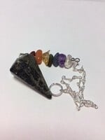 Healers Gold with Chakra Stones Pendulum