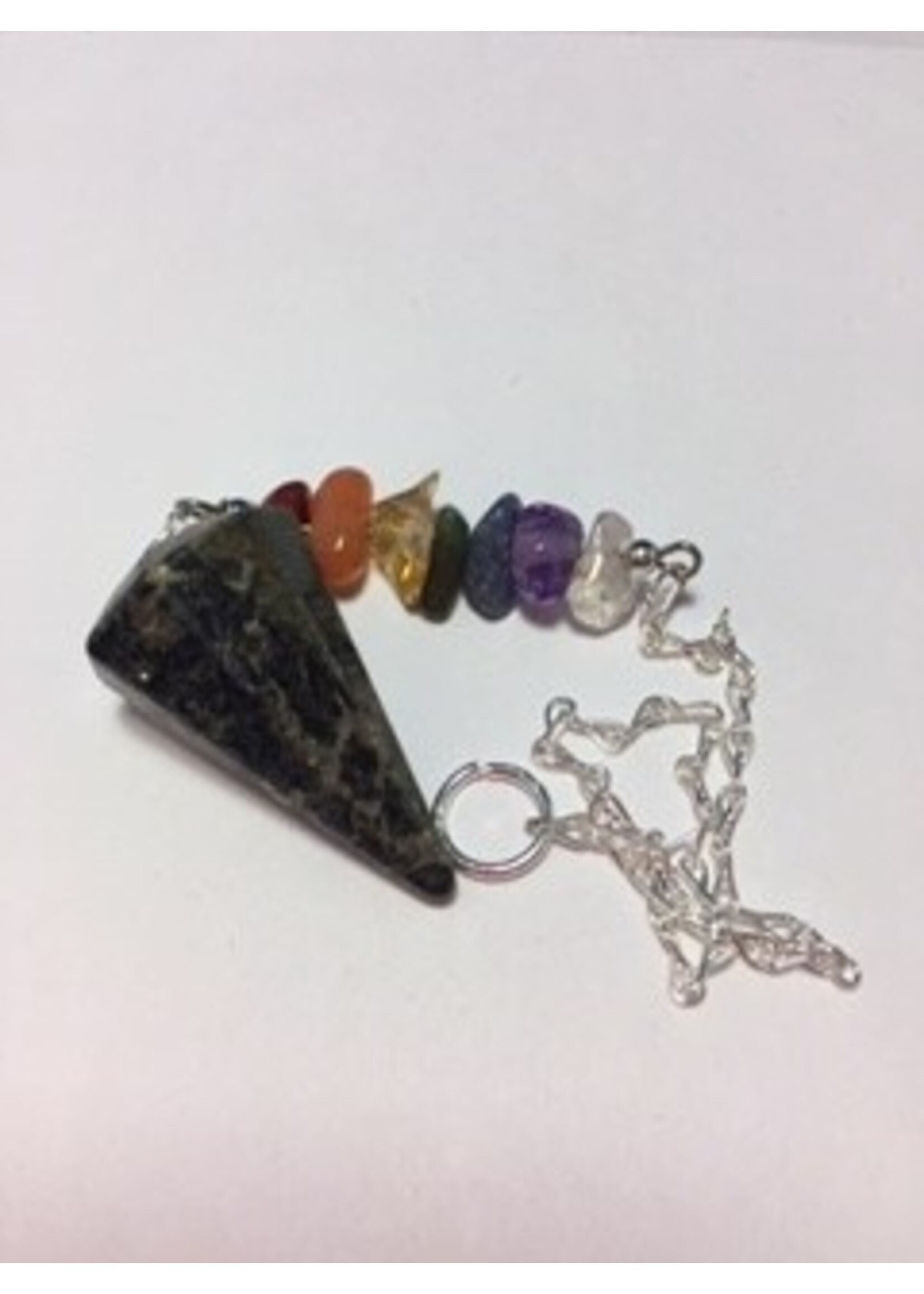 Healers Gold with Chakra Stones Pendulum