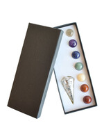 Chakra Filigree Cage Pendulums Set