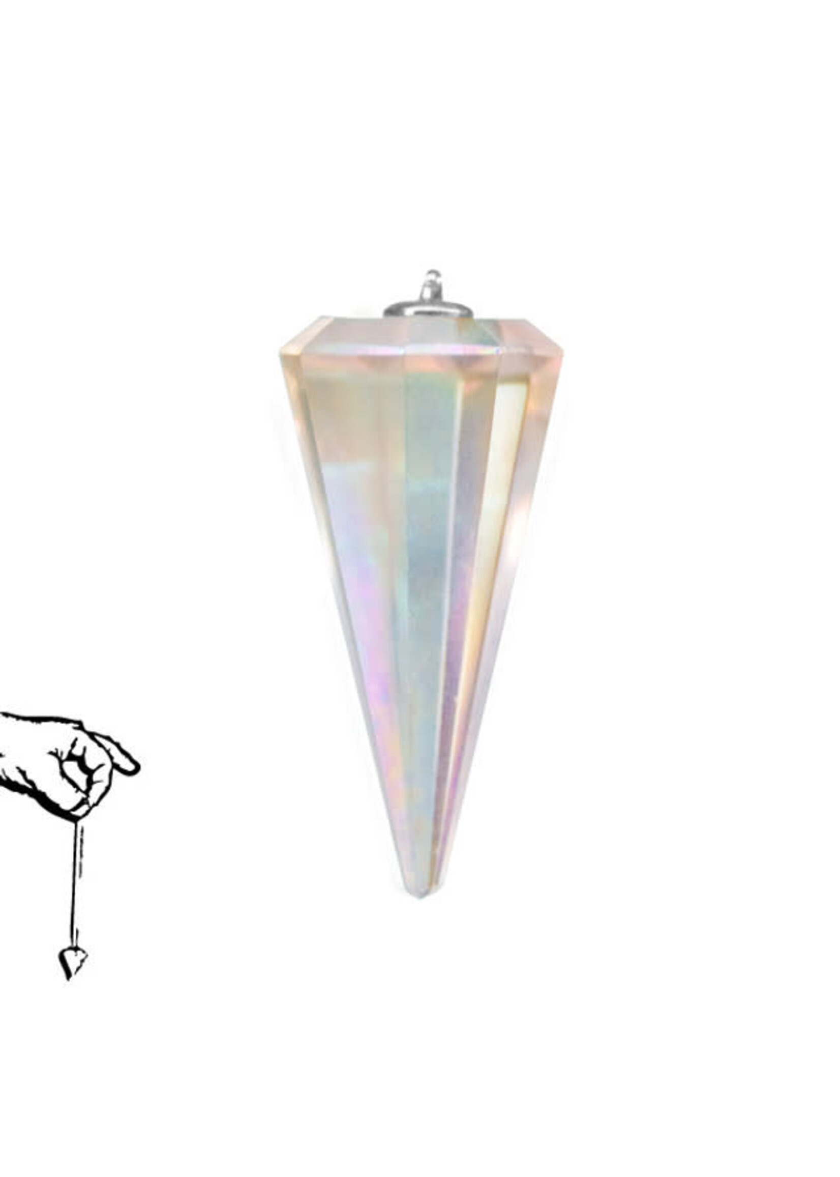 Angel Aura Quartz Pendulum