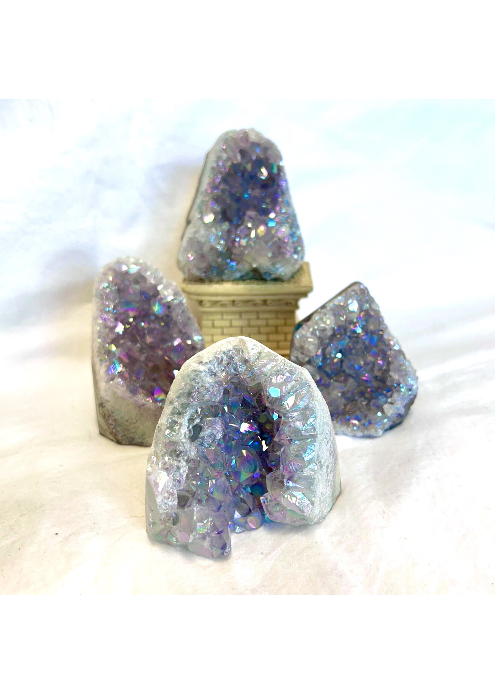 Lovely Angel Aura Amethyst Geodes