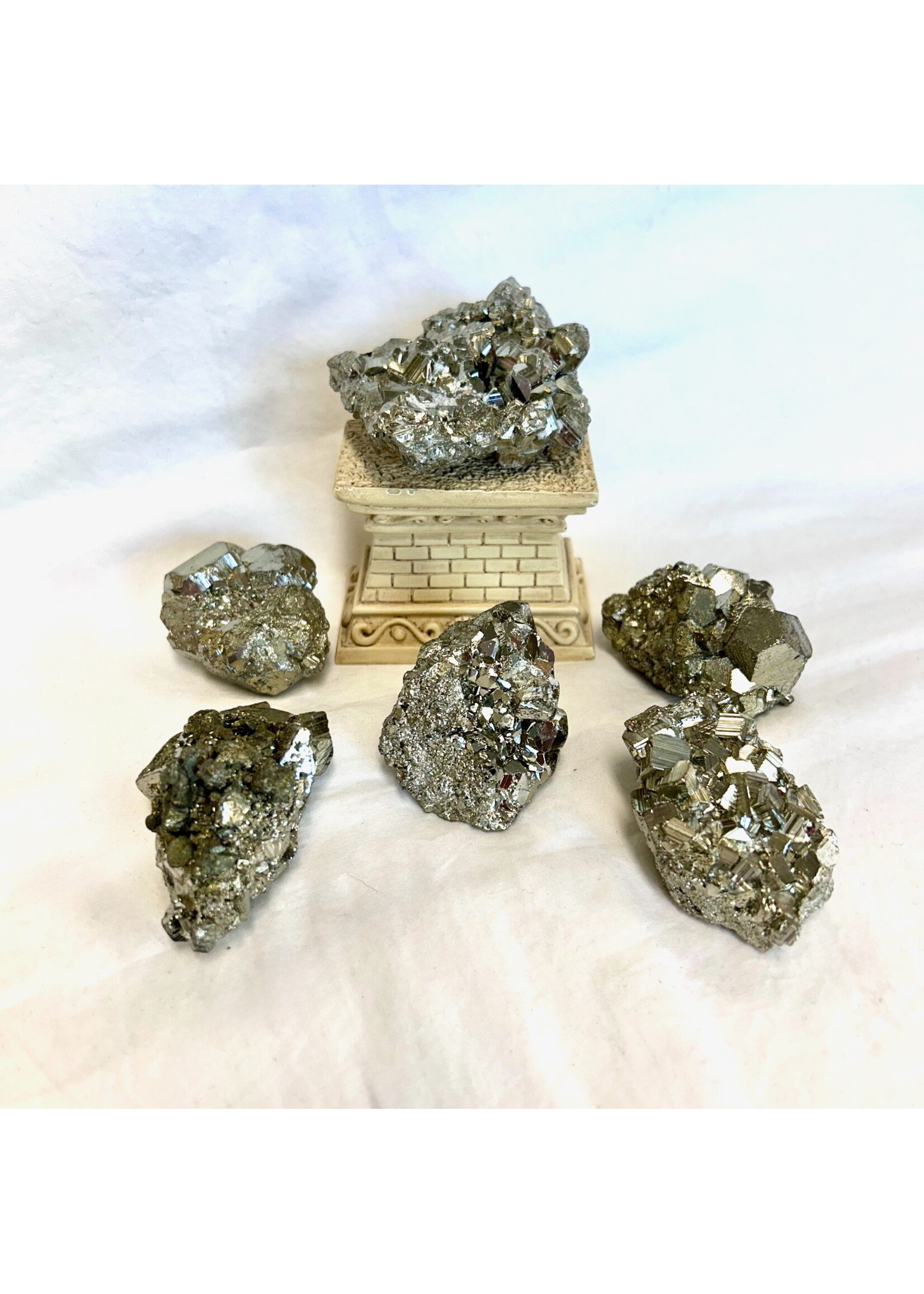 Radiant Pyrite Clusters