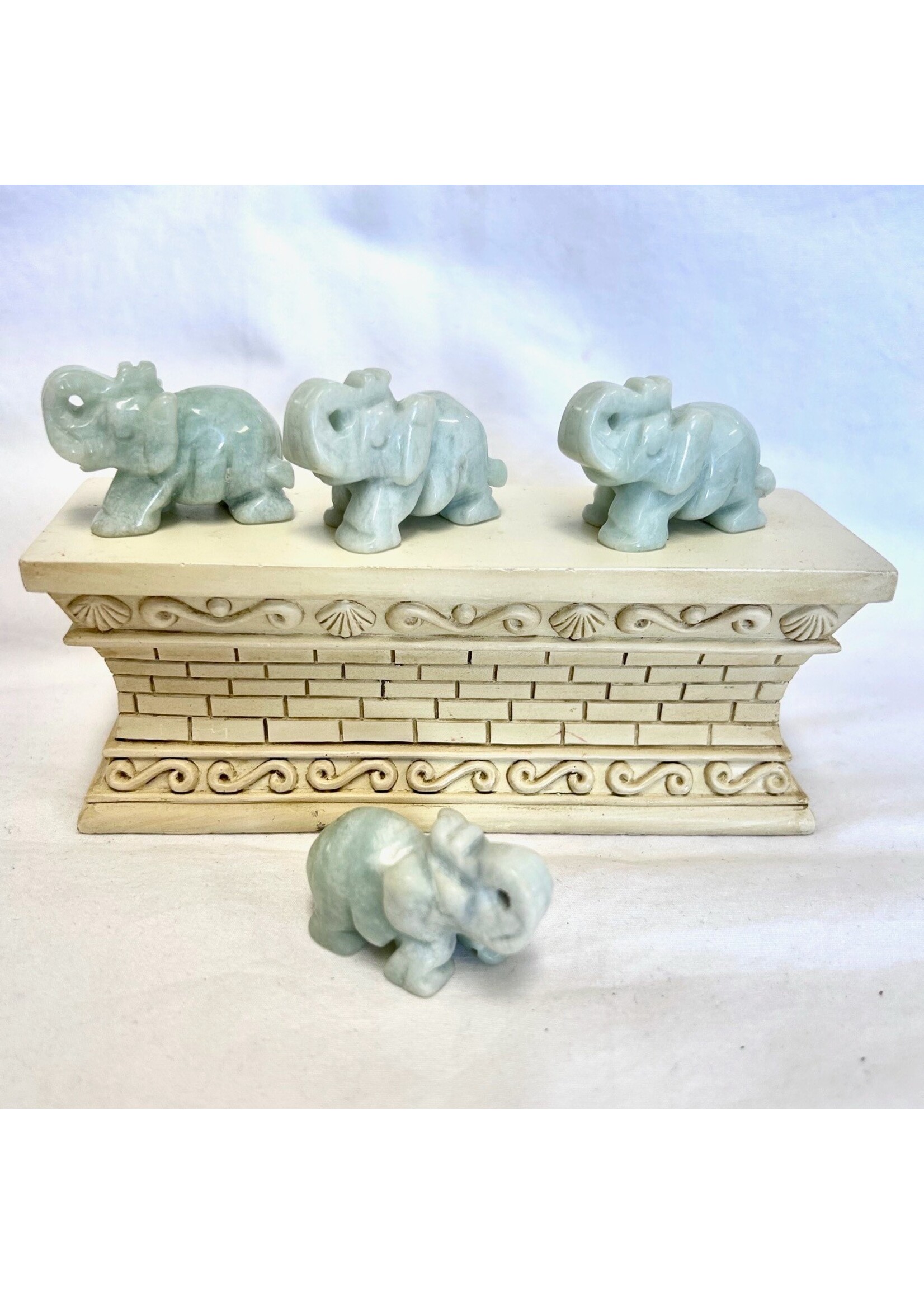 Jade Elephants for wealth