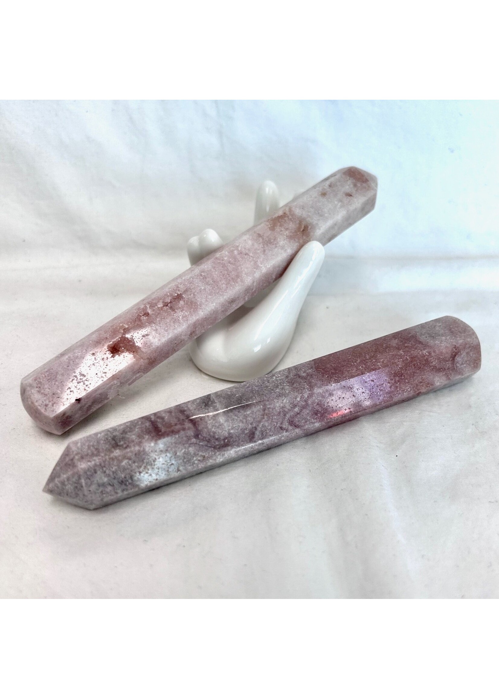 Rose Amethyst Wands for heart flow