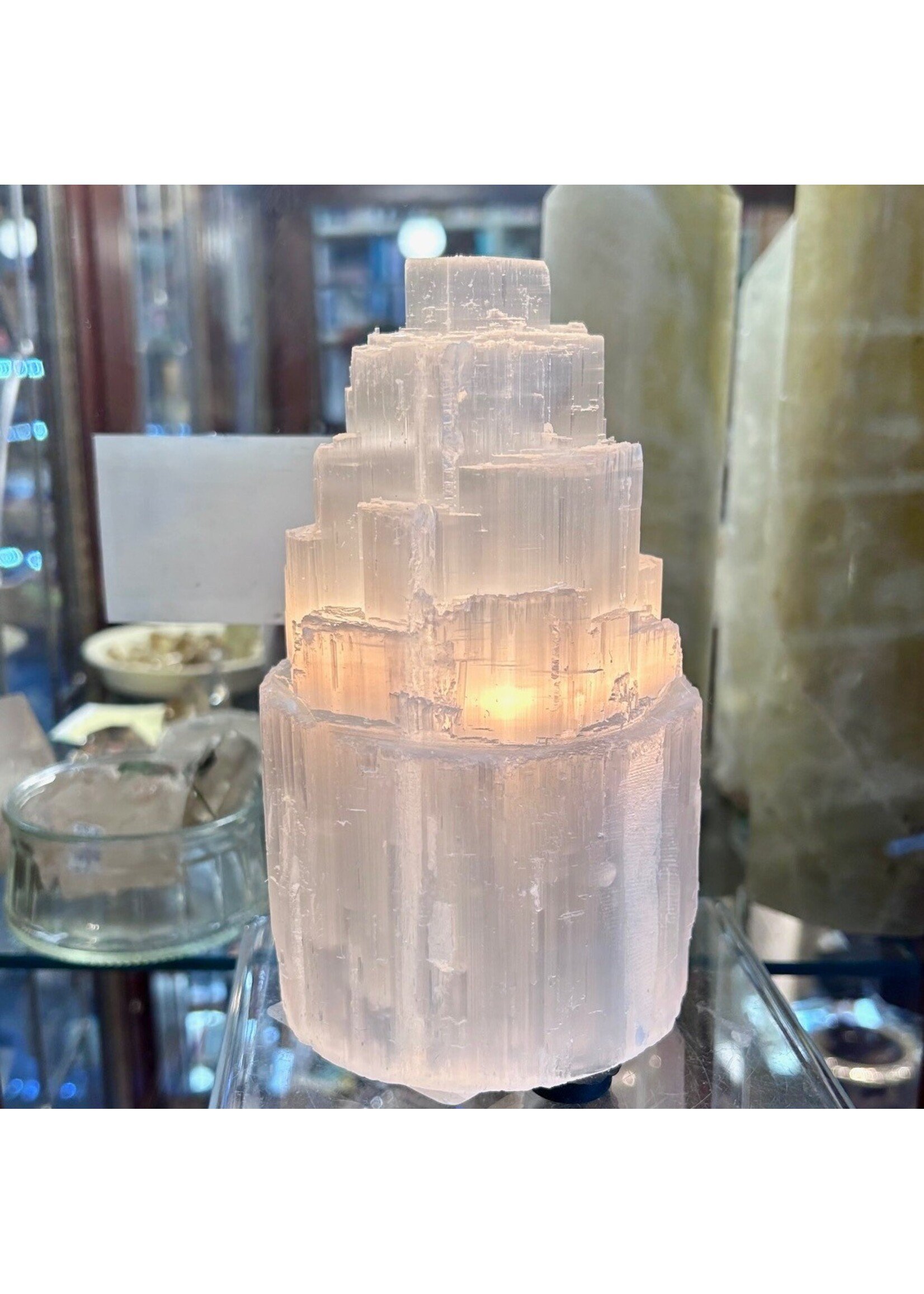Selenite Lamps for aura cleansing 6"