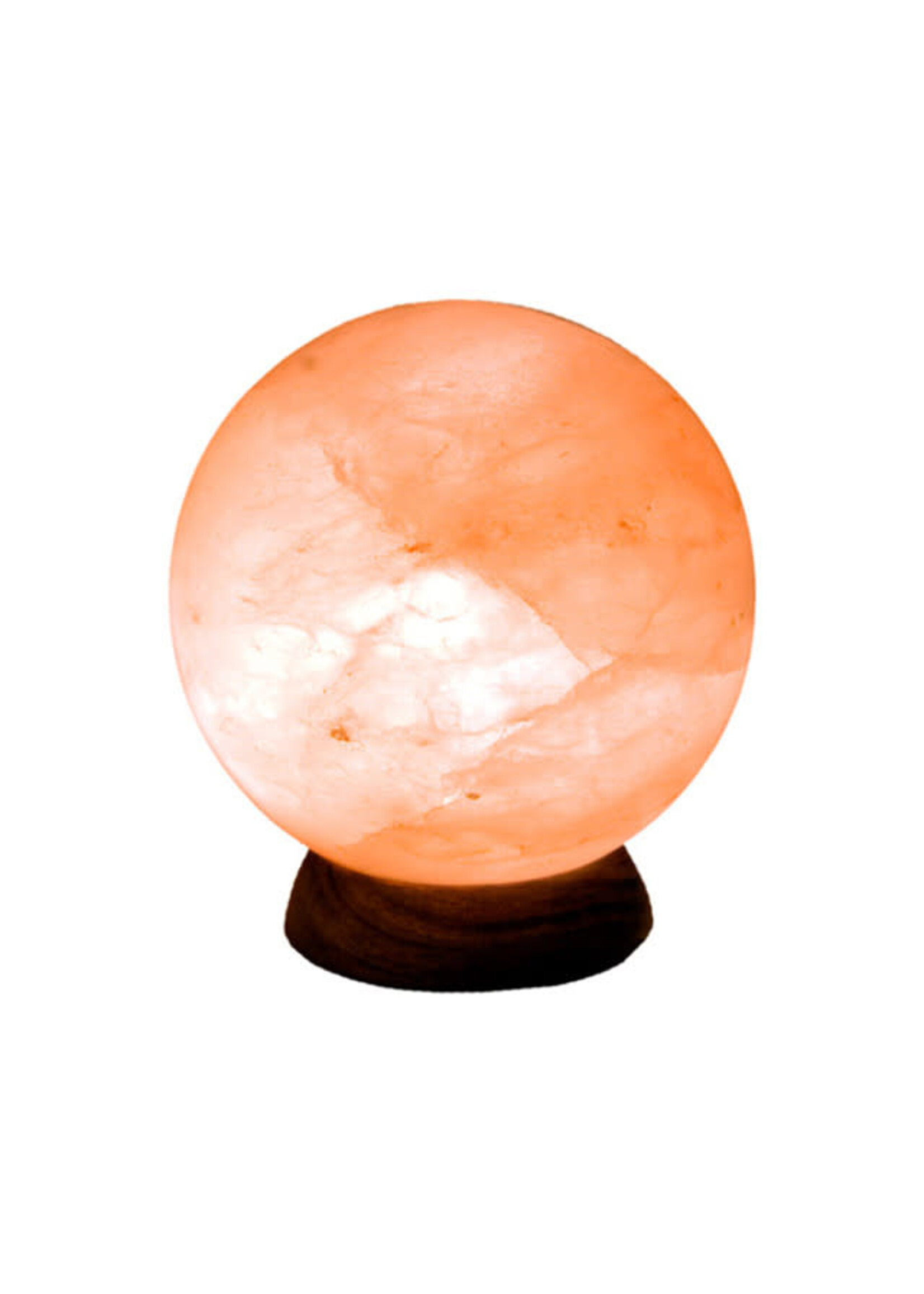 Salt Lamp ~ Sphere with marble base
