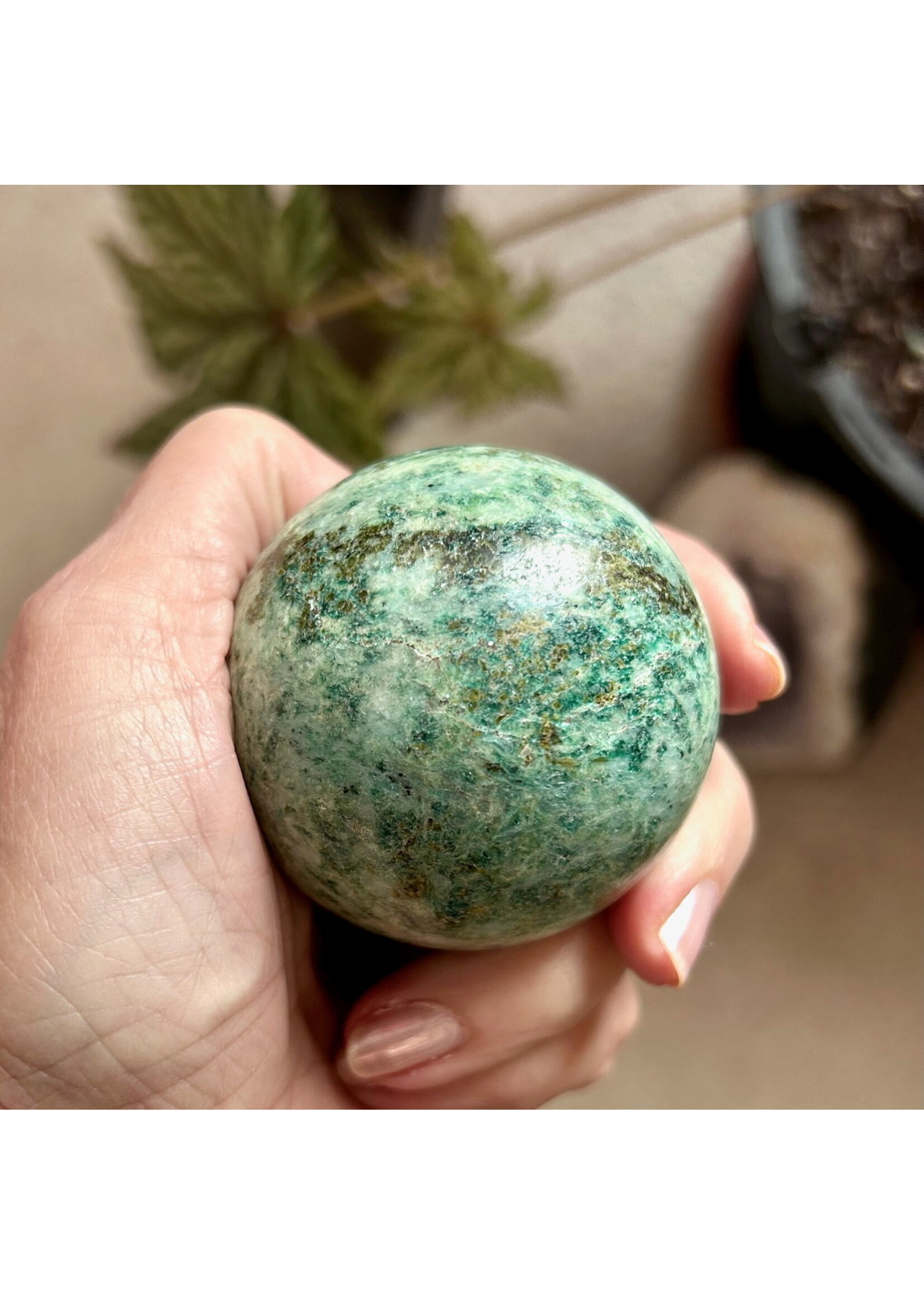 Fuchsite Spheres for deep healing