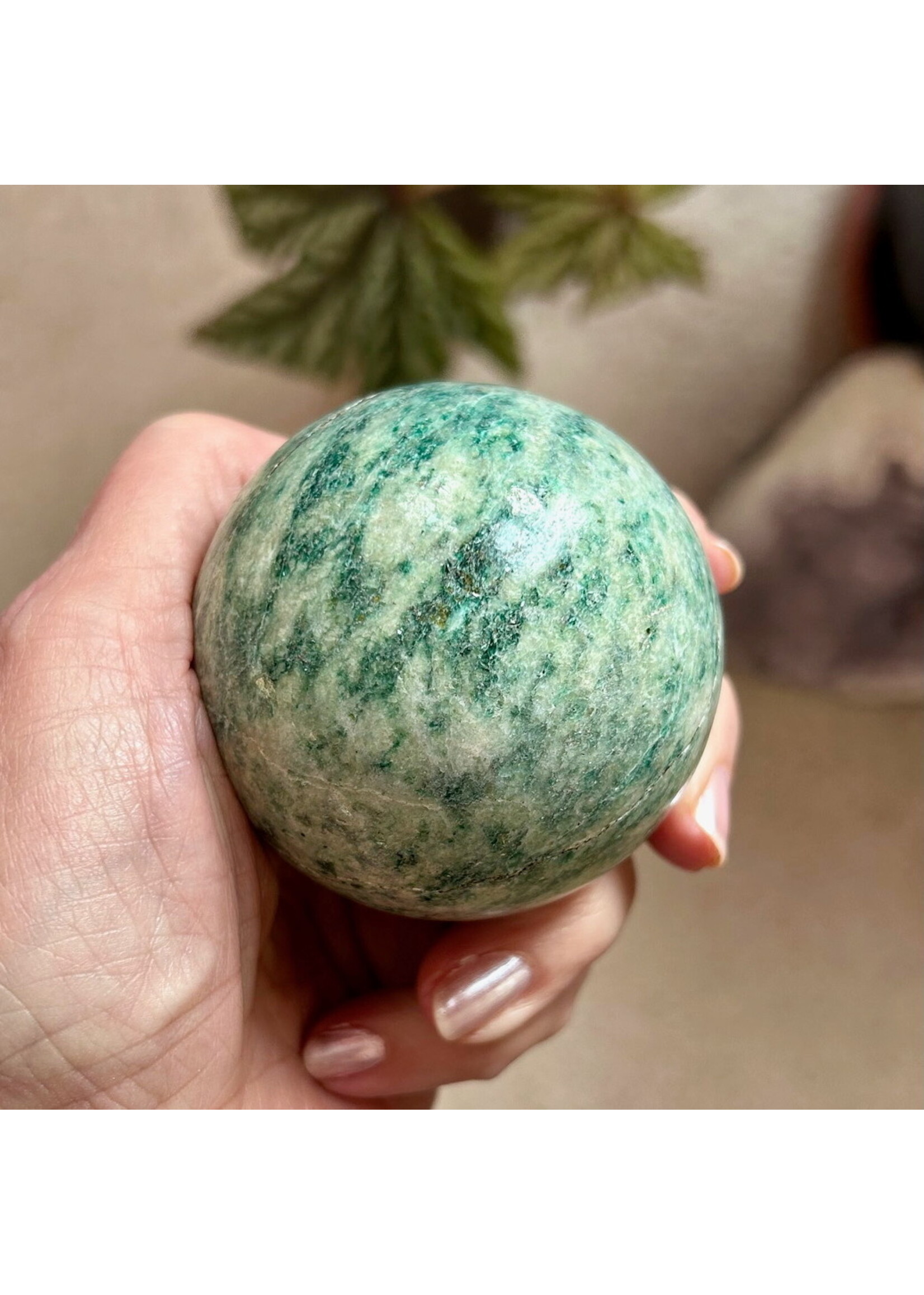 Fuchsite Spheres for deep healing