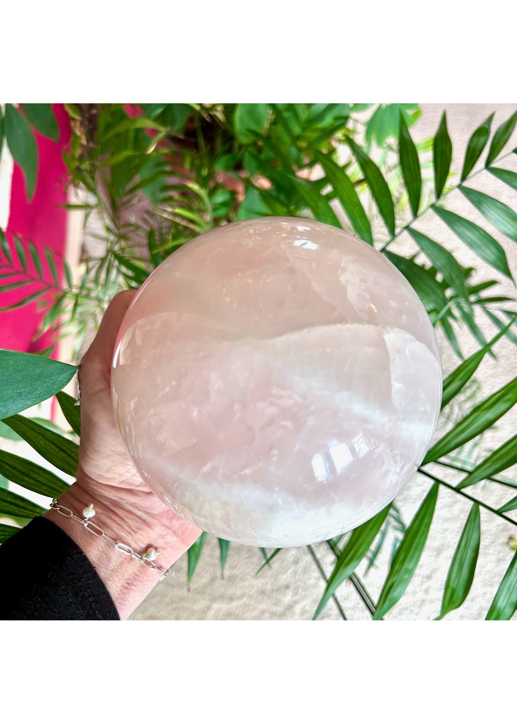 Soft Blush Rose Quartz Spheres
