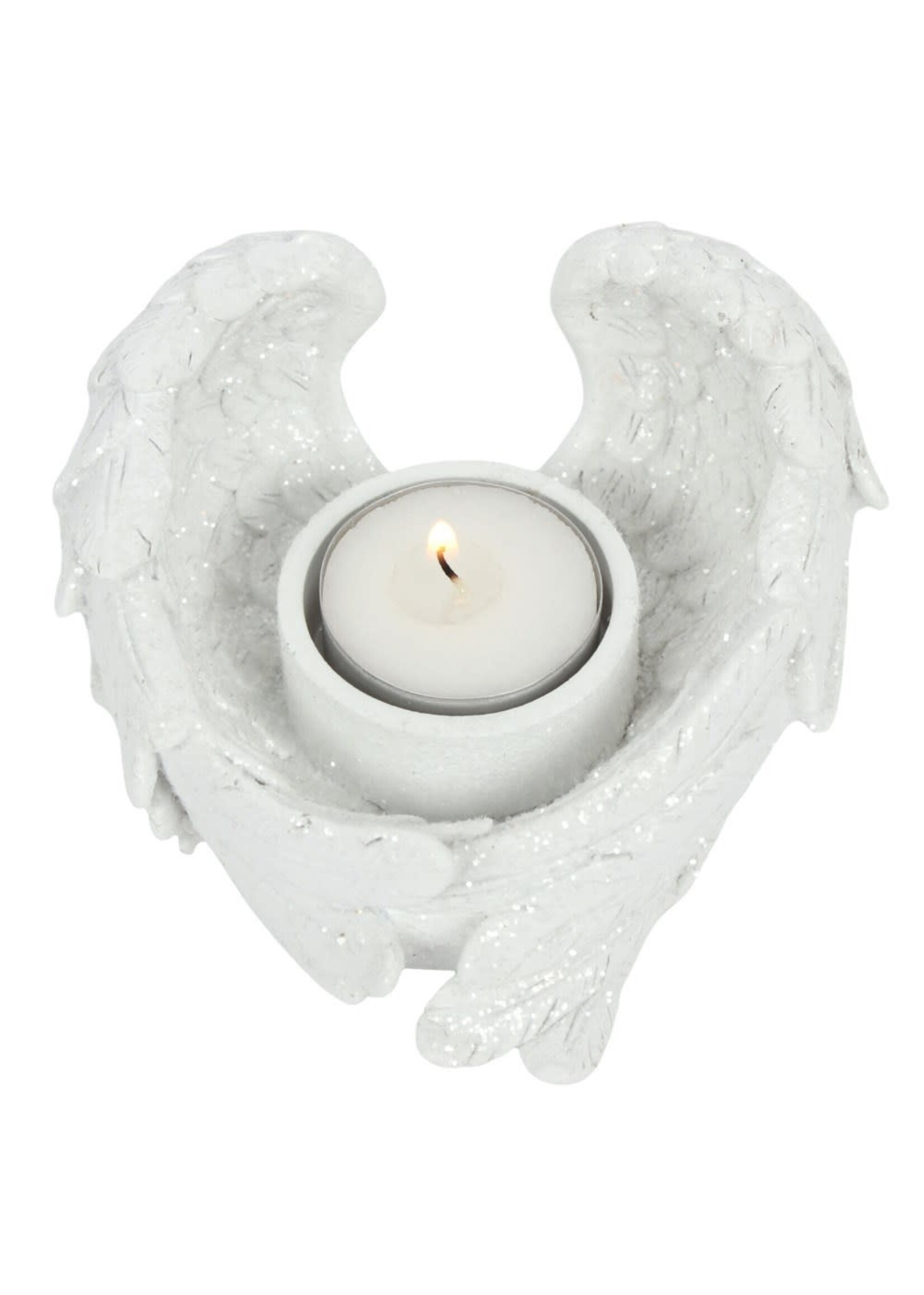 Angel Wing Glitter Candle Holder