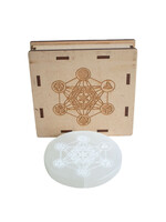 Selenite Charging Plate with Box