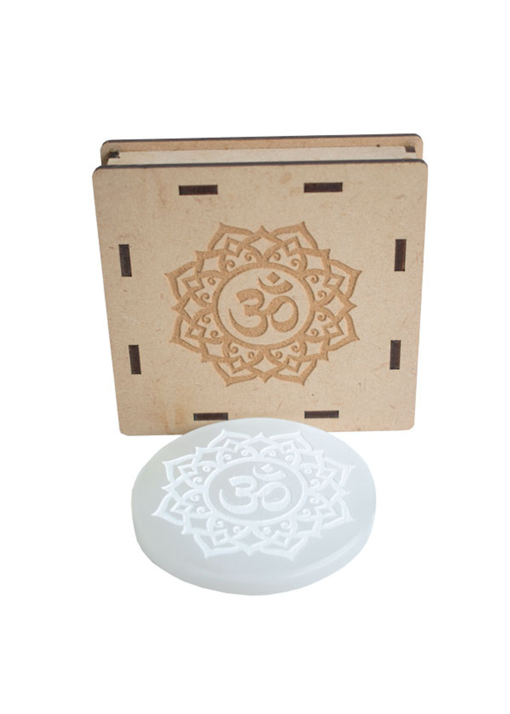 Selenite Charging Plate with Box