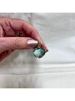 Green Fluorite Faceted Pendant Heart