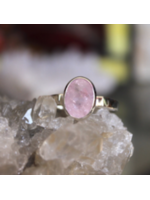 Morganite Faceted Ring Oval