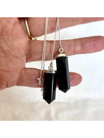 Black Tourmaline Point Pendulums