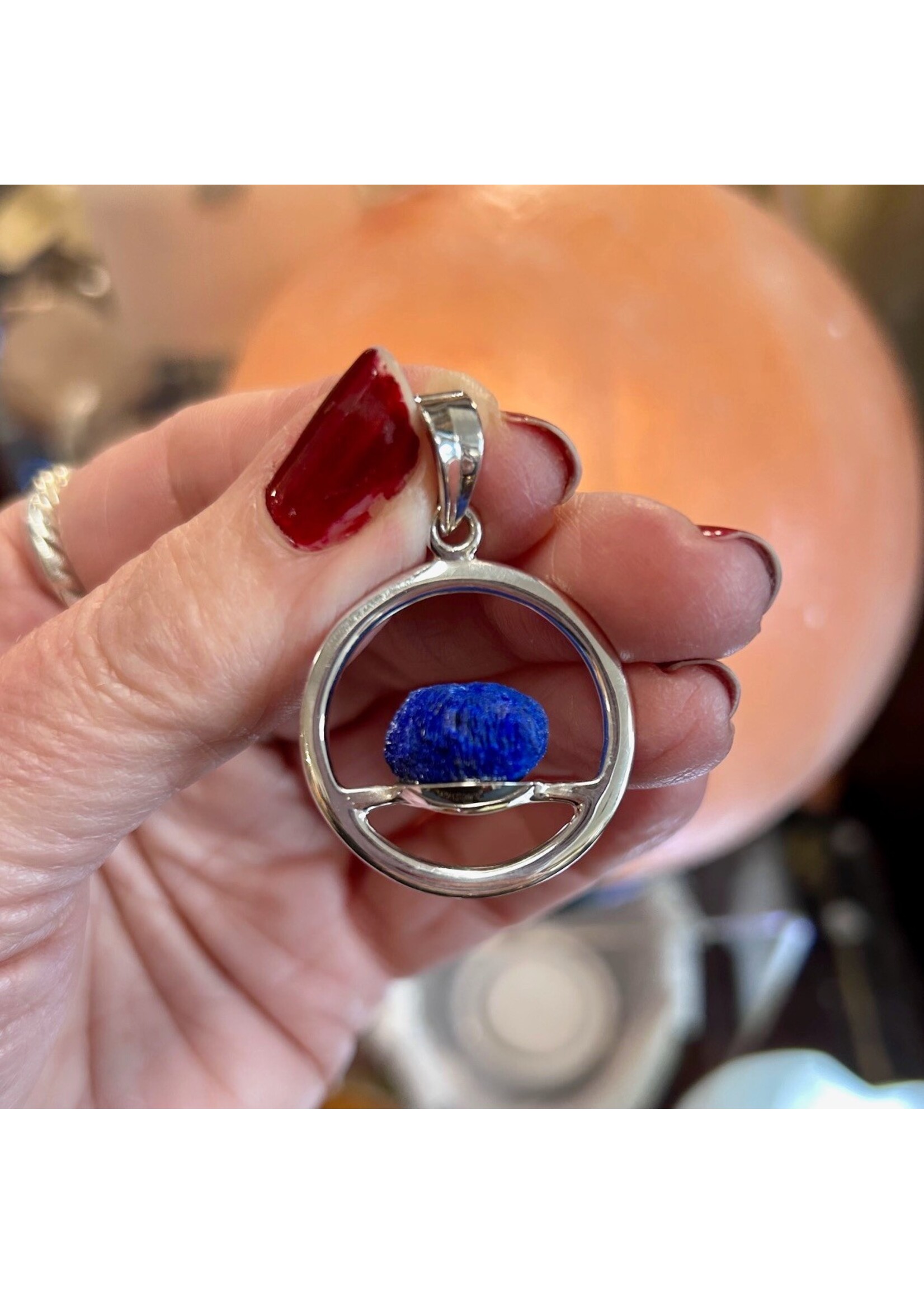 Azurite Natural Pendants