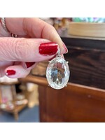 Quartz Faceted Pendants Oval
