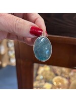 Blue Fluorite Cabochon Pendant Oval for reprogramming old patterns