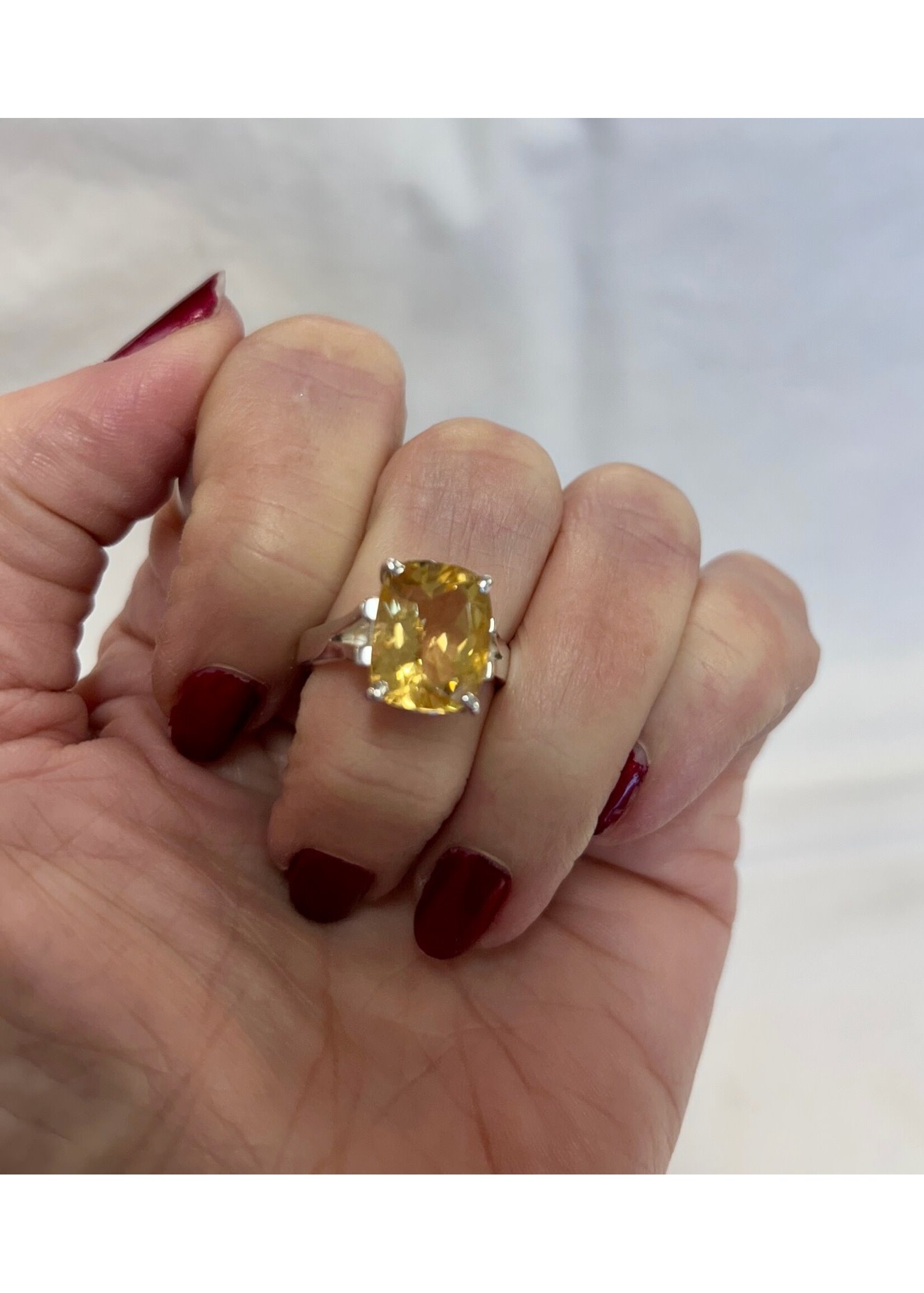 Citrine Faceted Rings