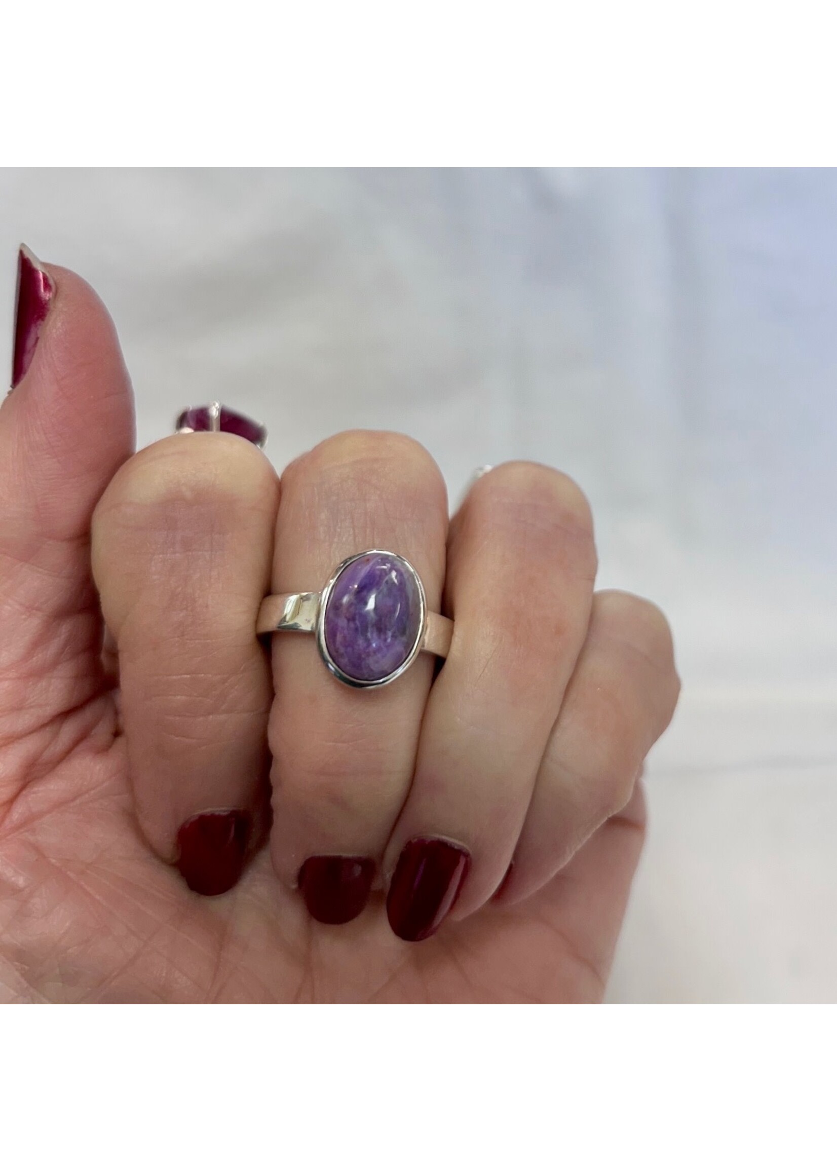 Sugilite Cabochon Rings