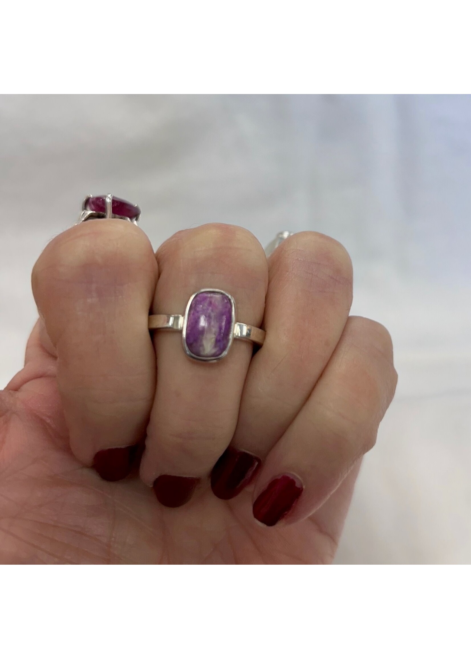 Sugilite Cabochon Rings