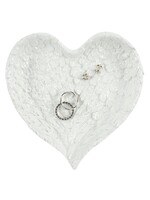 Glitter Angel Heart-shaped Wing Trinket Dish