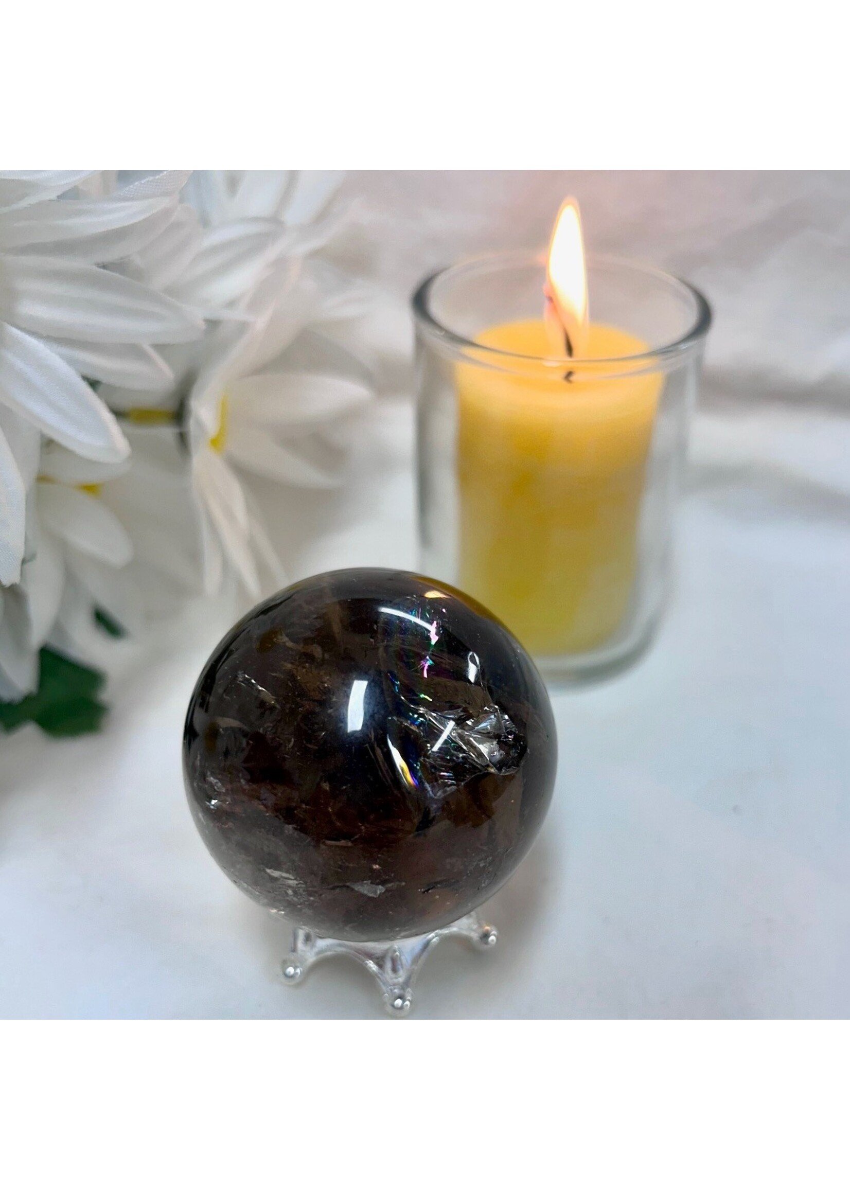 Smoky Quartz Spheres for positivity