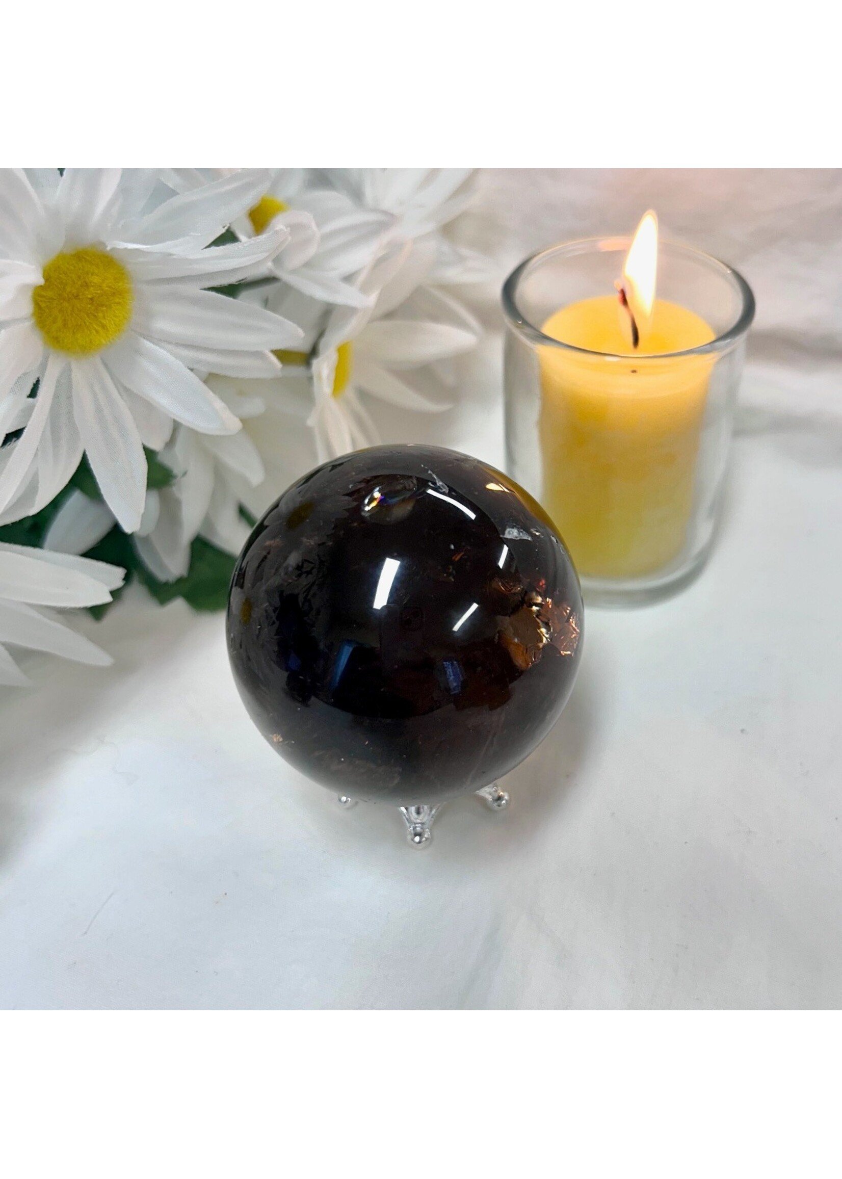 Smoky Quartz Spheres for positivity