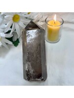 Smoky Quartz Etched Point for ancient elder wisdom