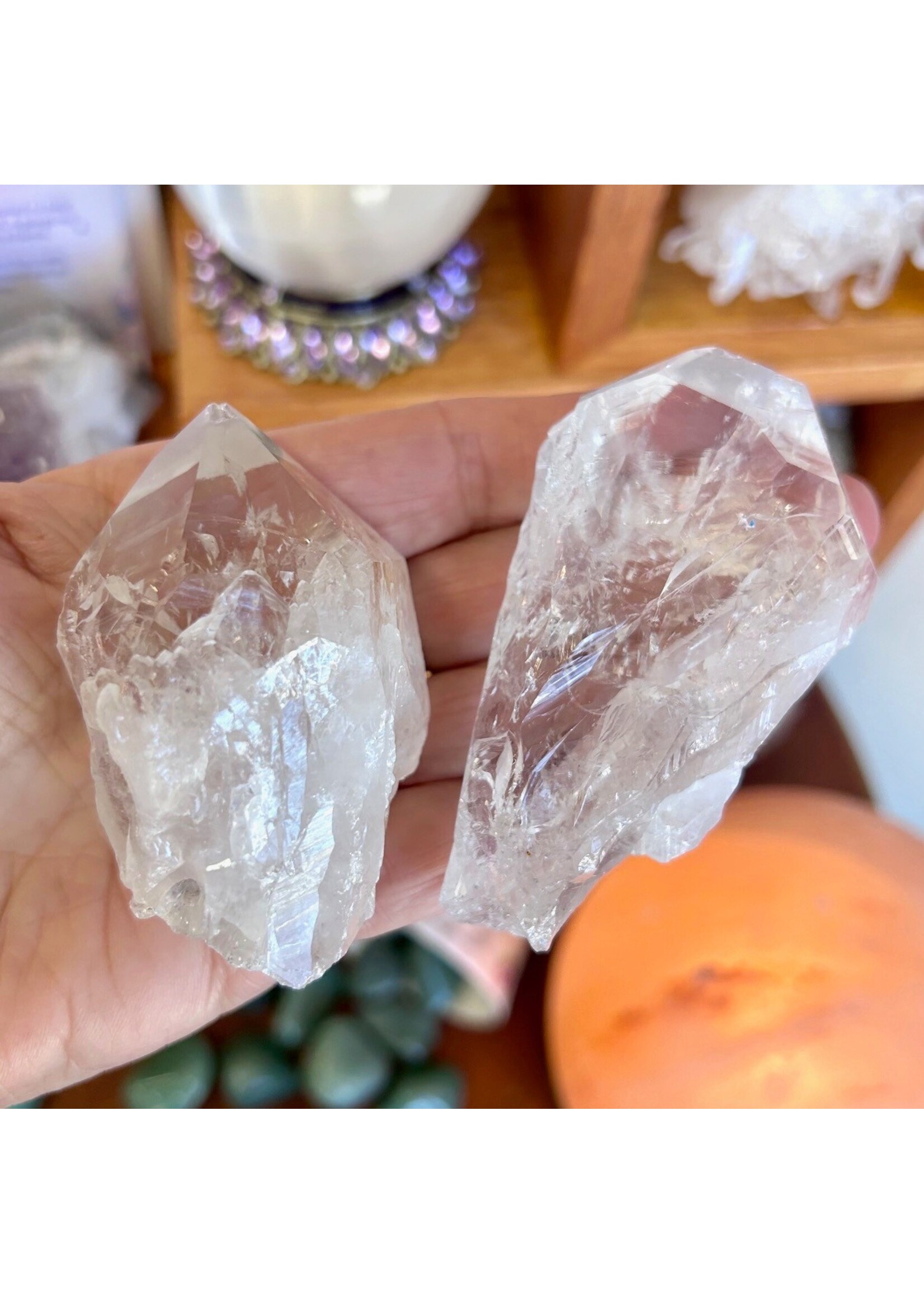 White Amethyst Points for spiritual purity