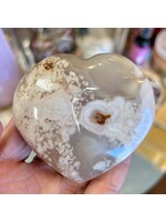 Flower Agate Hearts for connecting with your heart's desire