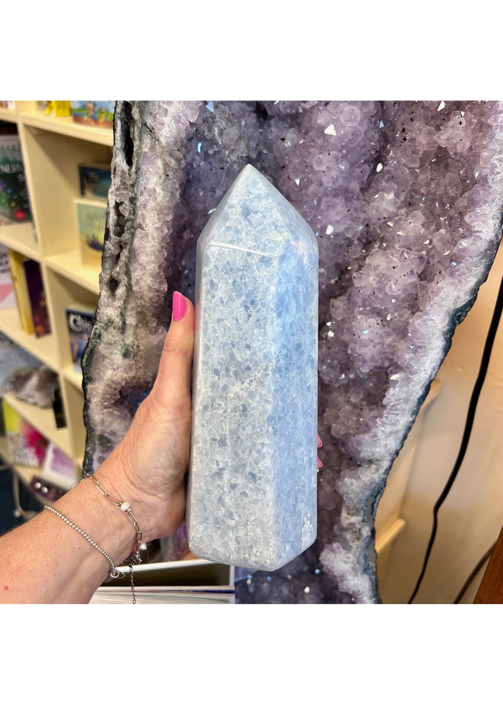 Blue Calcite Generator for lifting anxieties