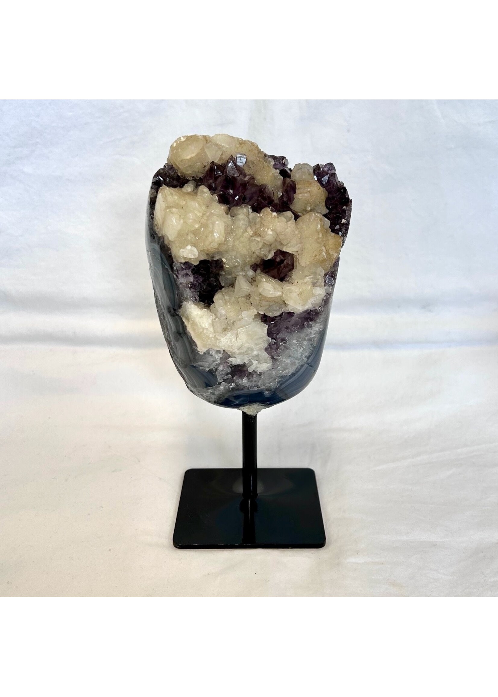 Amethyst Freeforms on metal stand