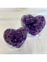Amethyst Cluster Hearts for lovingly peace