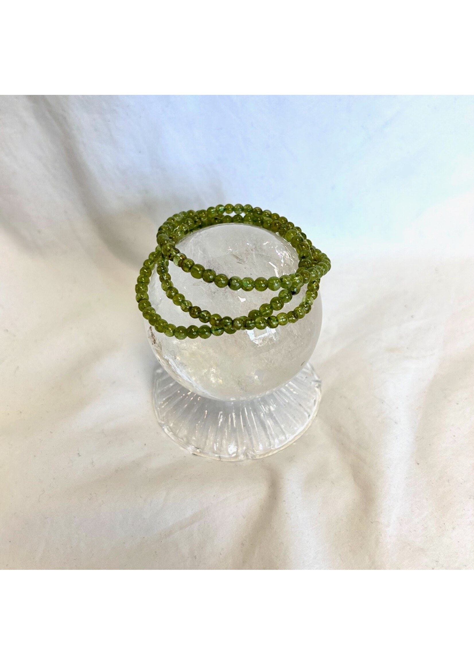 Crystal Bracelet - Peridot  4mm