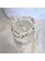 Crystal Bracelet - White Opal 6 mm